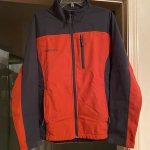 Men's Red and Black Raincoat